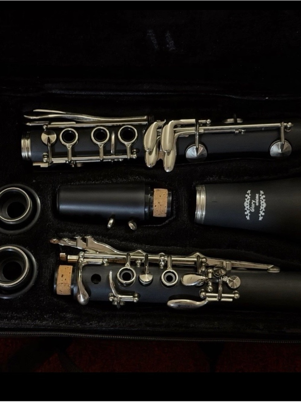 Black Clarinet with Silver Keys